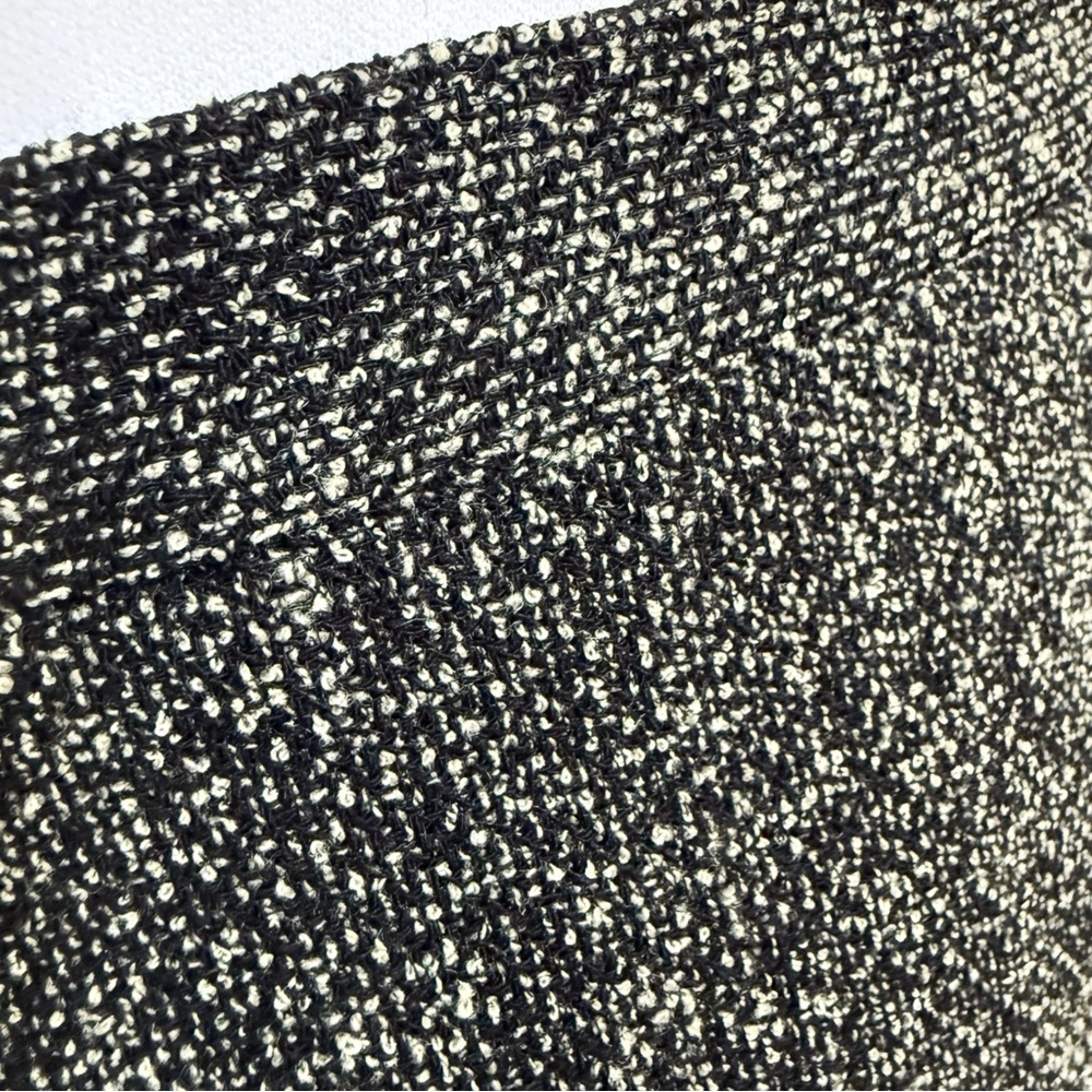 MAXMARA CREAM BLACK SPECKLE PRINT HIGH WAISTED MIDI PENCIL SKIRT - Picture 8 of 11